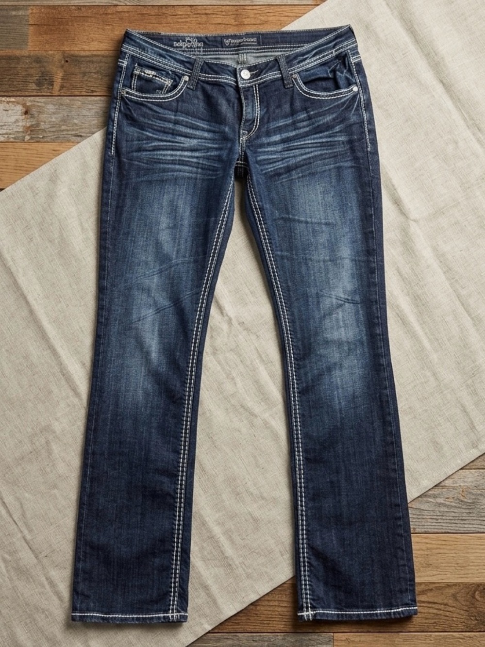 VTG 90s Pepe Jeans London Men 38x32 Low Rise Bootcut Jeans Y2K